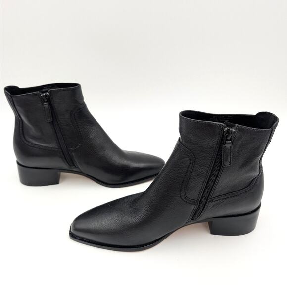 Cole Haan Naia Pointed Toe Block Heel Booties Women's Black Size US8B EU39 - Picture 11 of 12